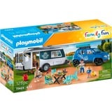 71423 Family Fun Wohnwagen mit Auto, Konstruktionsspielzeug