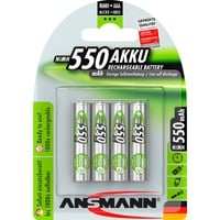 Ansmann 550mAh, Akku grün, 4x AAA (Micro)
