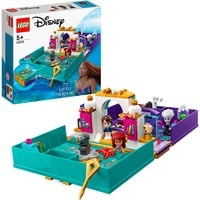 LEGO 43213 Disney Princess Die kleine Meerjungfrau Märchenbuch, Konstruktionsspielzeug 