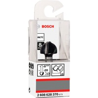 Bosch Hohlkehlfräser Standard for Wood, Ø 20mm, Radius 10mm Schaft Ø 8mm, zweischneidig