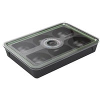 Gozney Pizzaballen-Box, Behälter schwarz/transparent, mit Deckelthermometer