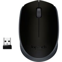 Logitech M171 Wireless, Maus schwarz, 3 Tasten, für Links- und Rechtshänder, kompatibel mit PC/Mac