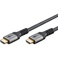 goobay Plus High-Speed-HDMI-Kabel mit Ethernet, 4K @ 60Hz grau, 3 Meter