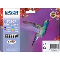 Epson Multipack 6-colours T0807 Claria Photographic Ink, Tinte Retail